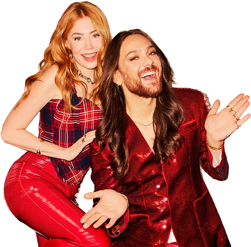 Palina Rojinski und Riccardo Simonetti